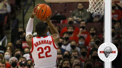 Malaki Branham gets a bucket in today's skull session.