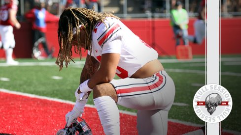 Gee Scott Jr. is praying in today's skull session.