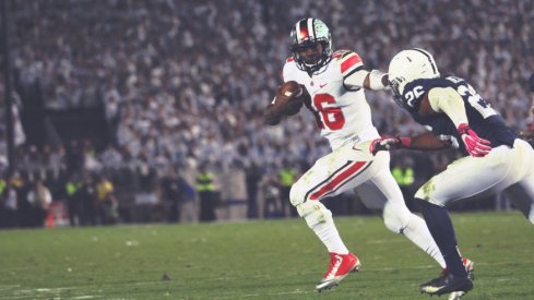 Ohio State quarterback J.T. Barrett in overtime against Penn State in 2014