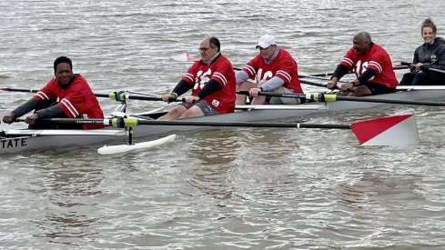 Gene Smith rowing