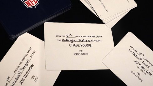 Chase Young, Jeff Okudah draft cards