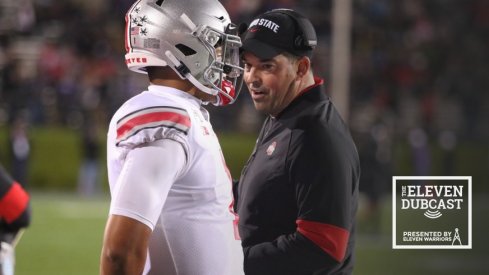 Justin Fields and Ryan Day