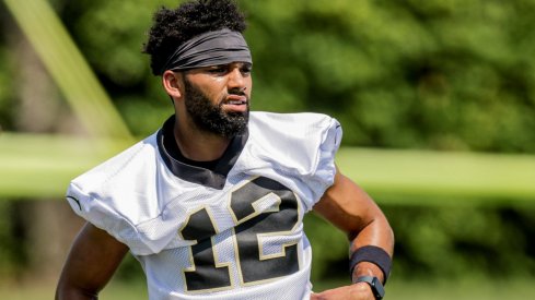 Chris Olave at New Orleans Saints Rookie Camp