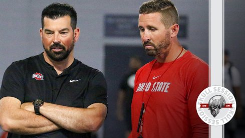 Ryan Day and Brian Hartline are thinking about touchdowns in today's skull session.