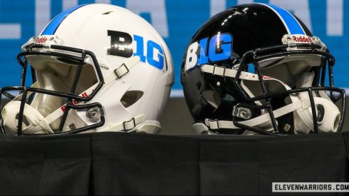 Big Ten helmets