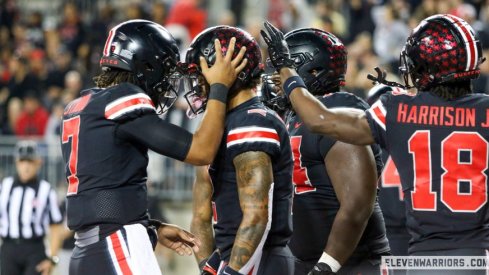 C.J. Stroud, Emeka Egbuka and Marvin Harrison Jr.