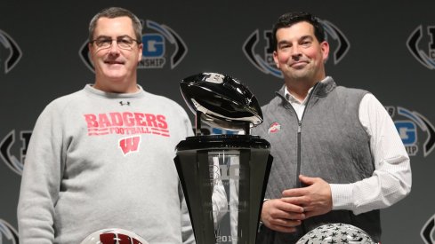 Wisconsin Badgers head coach Paul Chryst and Ohio State Buckeyes head coach Ryan Day