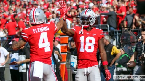 Julian Fleming and Marvin Harrison Jr. 