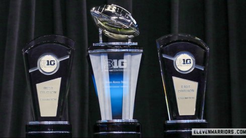 Big Ten championship trophies