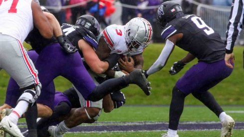 Miyan Williams worked hard for every one of his 112 rushing yards in Evanston