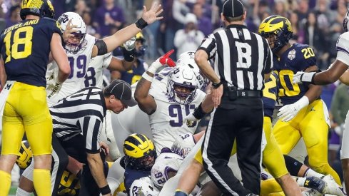 TCU celebrates against Michigan