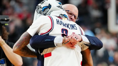 Dan Hurley and Jordan Hawkins