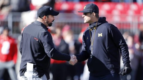 Ryan Day and Jim Harbaugh