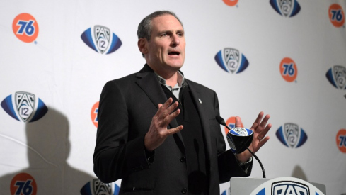 Former Pac-12 commissioner Larry Scott