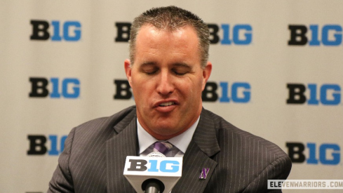 Northwestern football coach Pat Fitzgerald