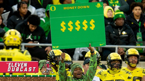 Oregon Ducks football sideline