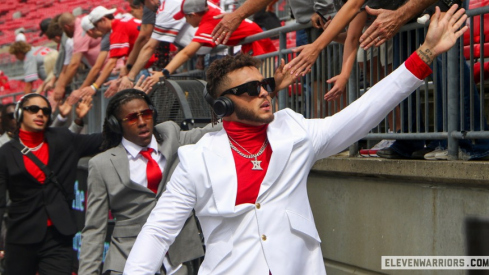 Wide receiver Brandon Inniss of The Ohio State Buckeyes