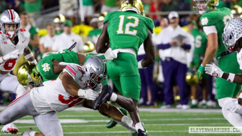 Cody Simon against Notre Dame