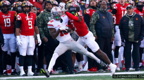 Wide receiver Marvin Harrison Jr. of the Ohio State Buckeyes