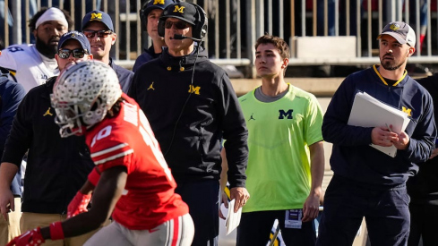 Jim Harbaugh and Connor Stalions