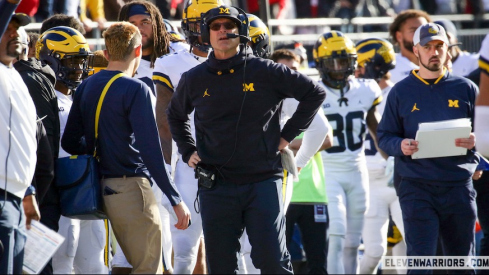 Connor Stalions on the sideline at the 2022 Ohio State/Michigan game