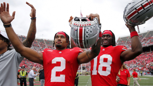 Emeka Egbuka and Marvin Harrison Jr.