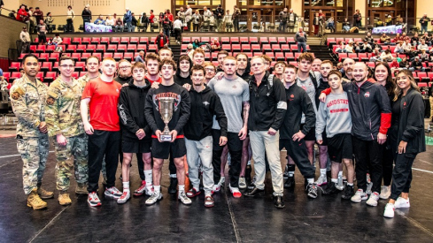 Wrestling duals title team photo