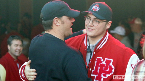 Ian Moore and Justin Frye before the 2022 Ohio State/Michigan game