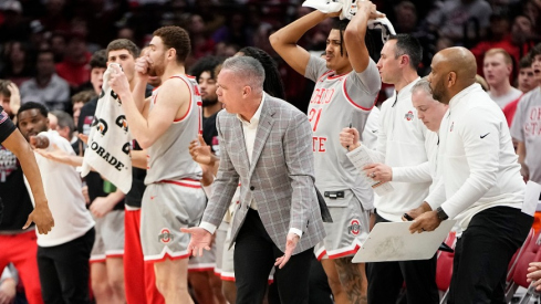 Angry Ohio State bench