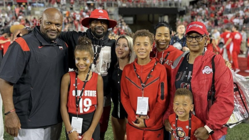 Larry and Tony Johnson with members of their family