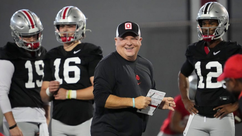Chip Kelly with Ohio State’s quarterback