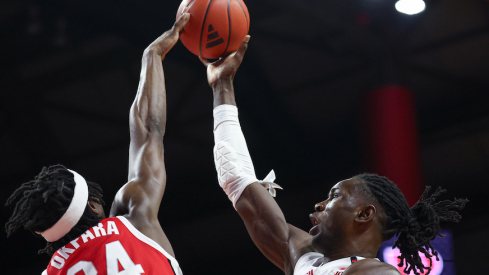 Felix Okpara blocking a shot