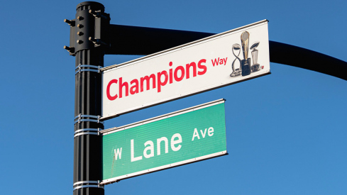Champions Way sign