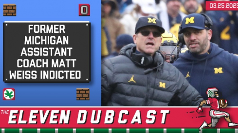 Former Michigan football coaches Matt Weiss and Jim Harbaugh