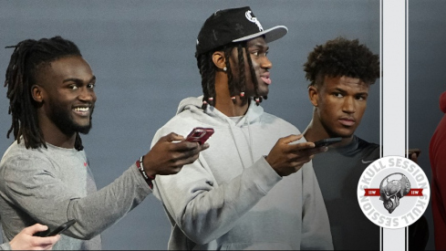 Denzel Burke, Marvin Harrison Jr. and Caleb Downs