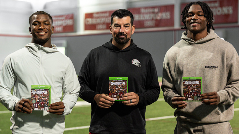 Caleb Downs, Ryan Day and Jeremiah Smith