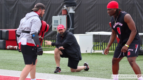 Matt Patricia and Cincere Johnson