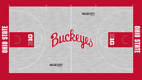 Ohio State script Buckeyes court