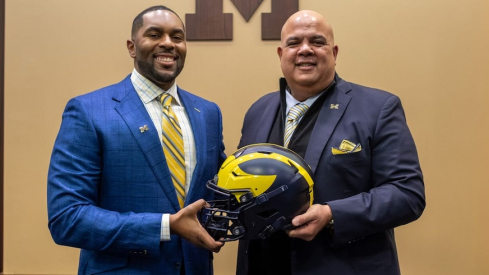 Sherrone Moore and Warde Manuel