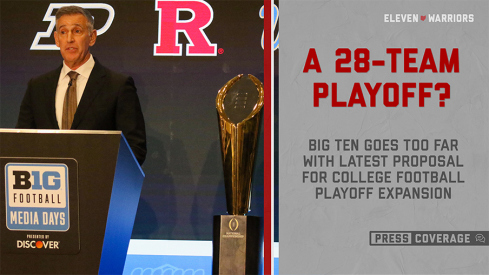 Tony Petitti and the CFP trophy