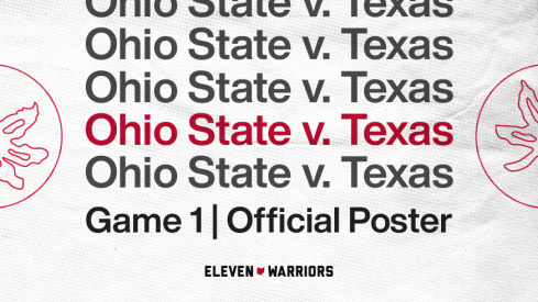 The Eleven Warriors Football Game Poster for #1 Texas at #3 Ohio State