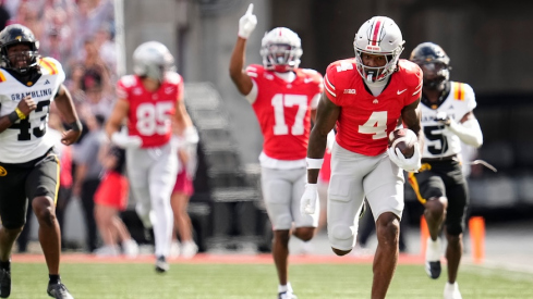 Jeremiah Smith scoring his 87-yard touchdown
