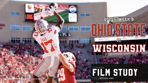 Carnell Tate was the recipient of two Julian Sayin touchdown tosses in Madison.