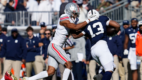 Davison Igbinosun tackling Kaytron Allen