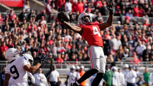 Jeremiah Smith making his one-handed touchdown catch