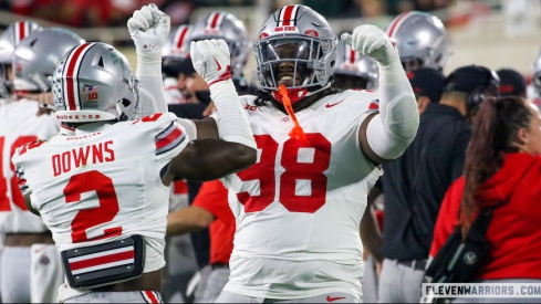 Caleb Downs and Kayden McDonald