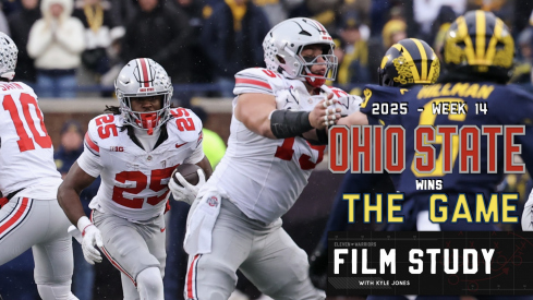 Carson Hinzman anchored the best performance of the season by Ohio State's offensive line.