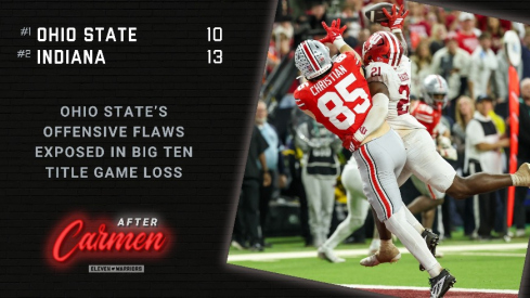 Indiana breaking up a pass to Bennett Christian on third down in the red zone