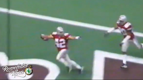 Ohio State wide receiver Kevin Griffin returns a blocked punt for a touchdown in the 1999 Sugar Bowl against Texas A&M