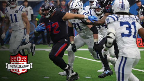 Tommy Togiai scoring his first NFL touchdown